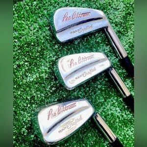 Vintage Northwestern Pro Bilt Forged Blade Irons 3, 7 & 9  Bryon Nelson